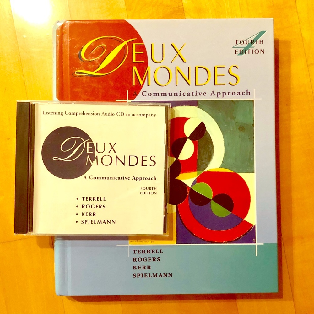 Duex Mondes French language learning book and cd